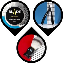 Borotvaszappan & Borotvapamacs & Klasszikus Borotva csomag